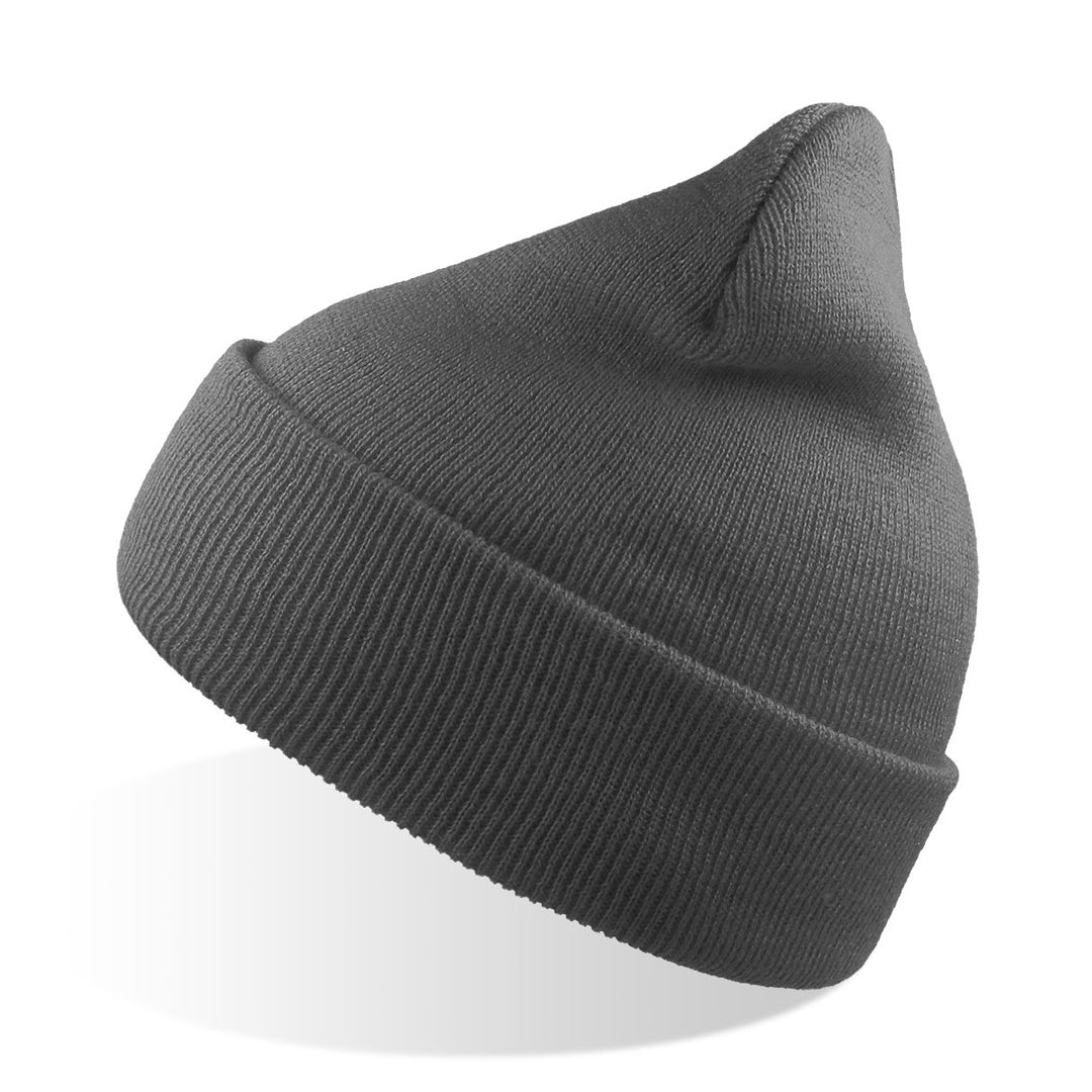 House of Uniforms The Recycled Wind Beanie | Atlantis | Adults Atlantis Headwear Dark Grey