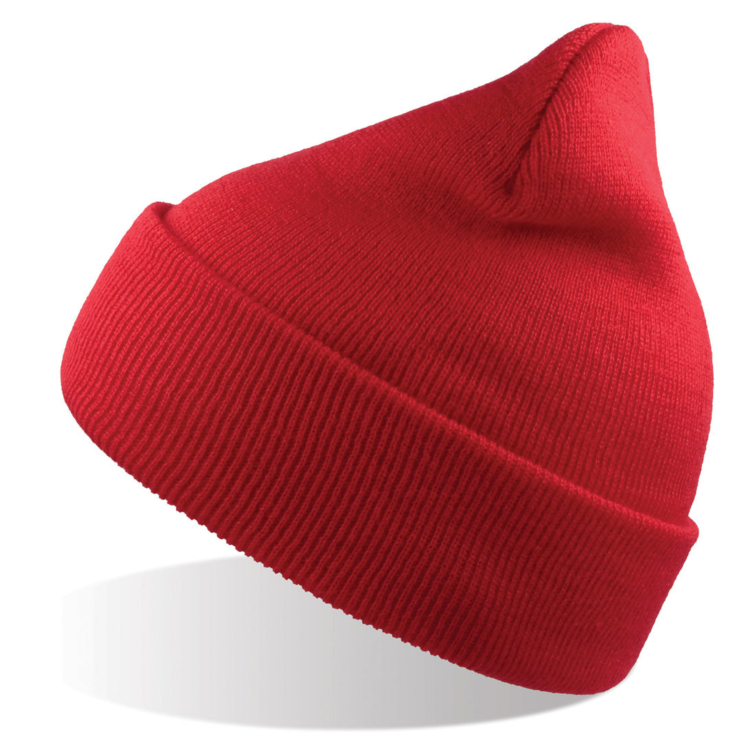Atlantis Headwear The Recycled Wind Beanie | Atlantis | Adults Red Headwear