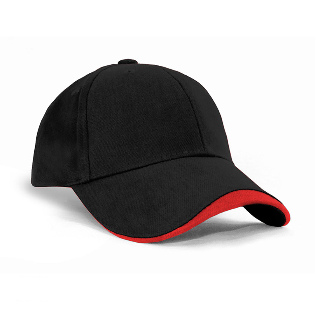 House of Uniforms The Sandwich Cap | Kids Grace Collection Black/Red