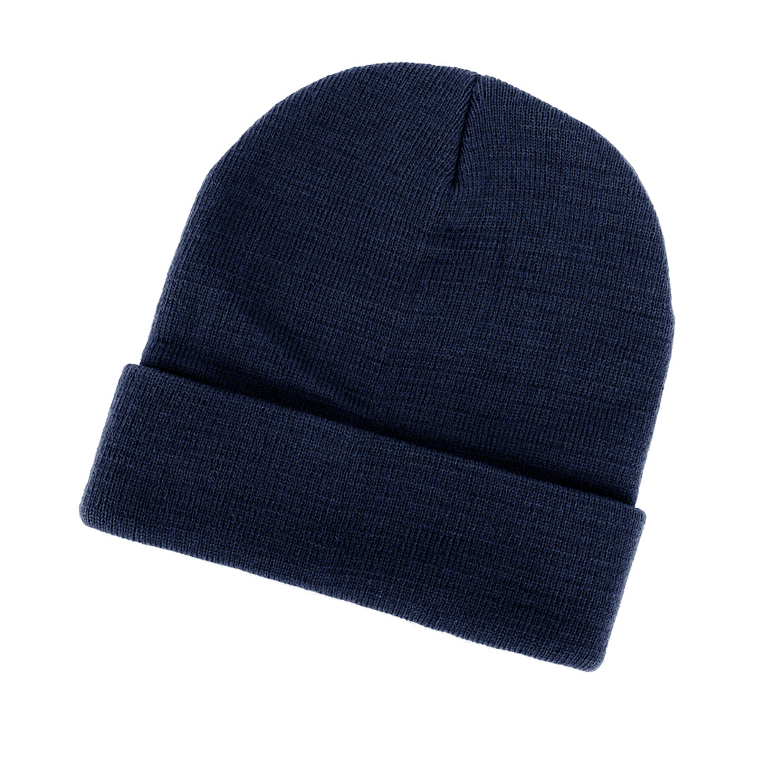 Grace Collection The Acrylic Cuff Beanie | Adults Navy Hats