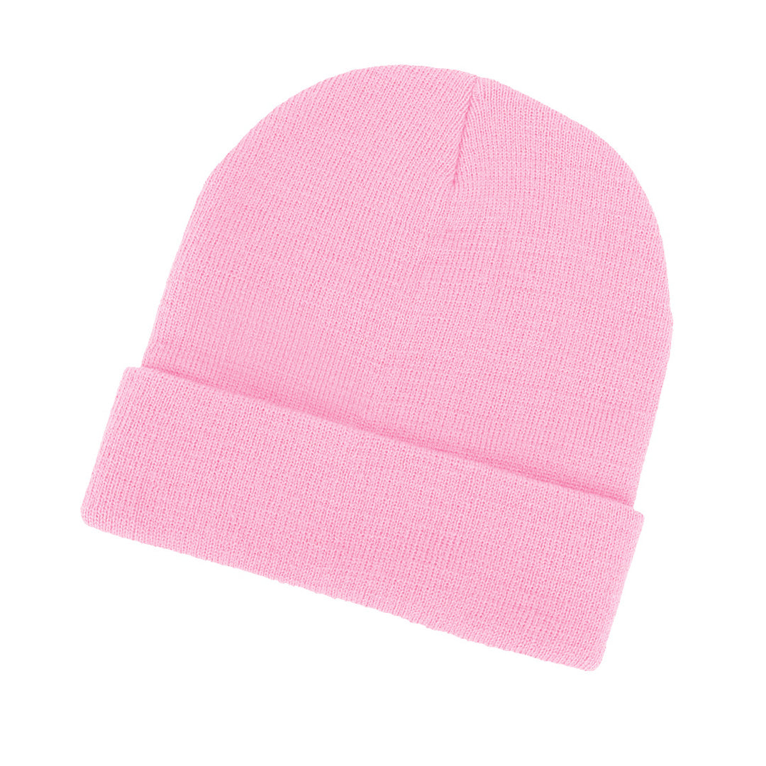 Grace Collection The Acrylic Cuff Beanie | Adults Pink Hats
