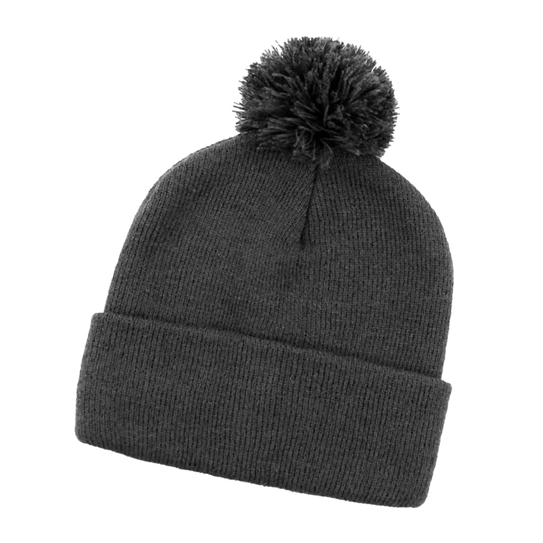 House of Uniforms The Pom Pom Beanie | Adults Grace Collection Black