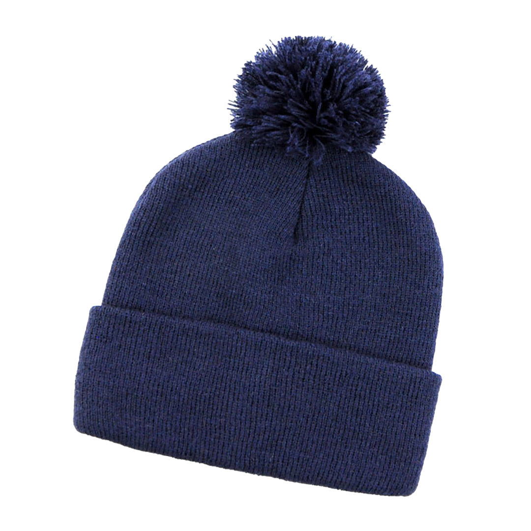 House of Uniforms The Pom Pom Beanie | Adults Grace Collection Navy