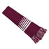 Grace Collection The Acrylic Scarf Maroon/White Scarves