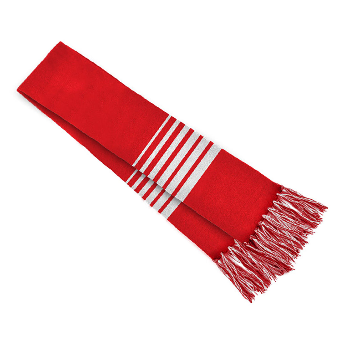 Grace Collection The Acrylic Scarf Red/White Scarves