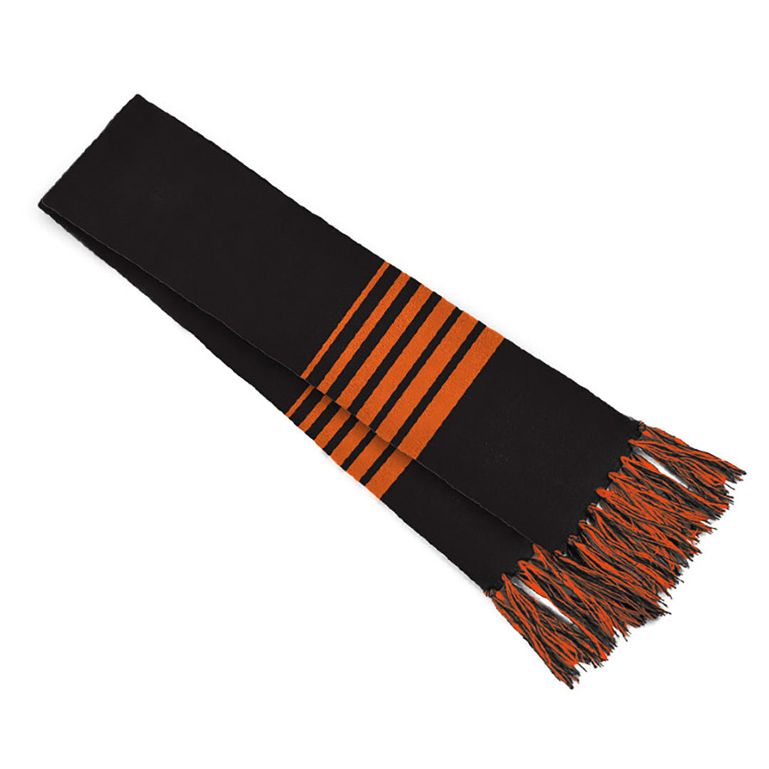 Grace Collection The Acrylic Scarf Black/Orange Scarves