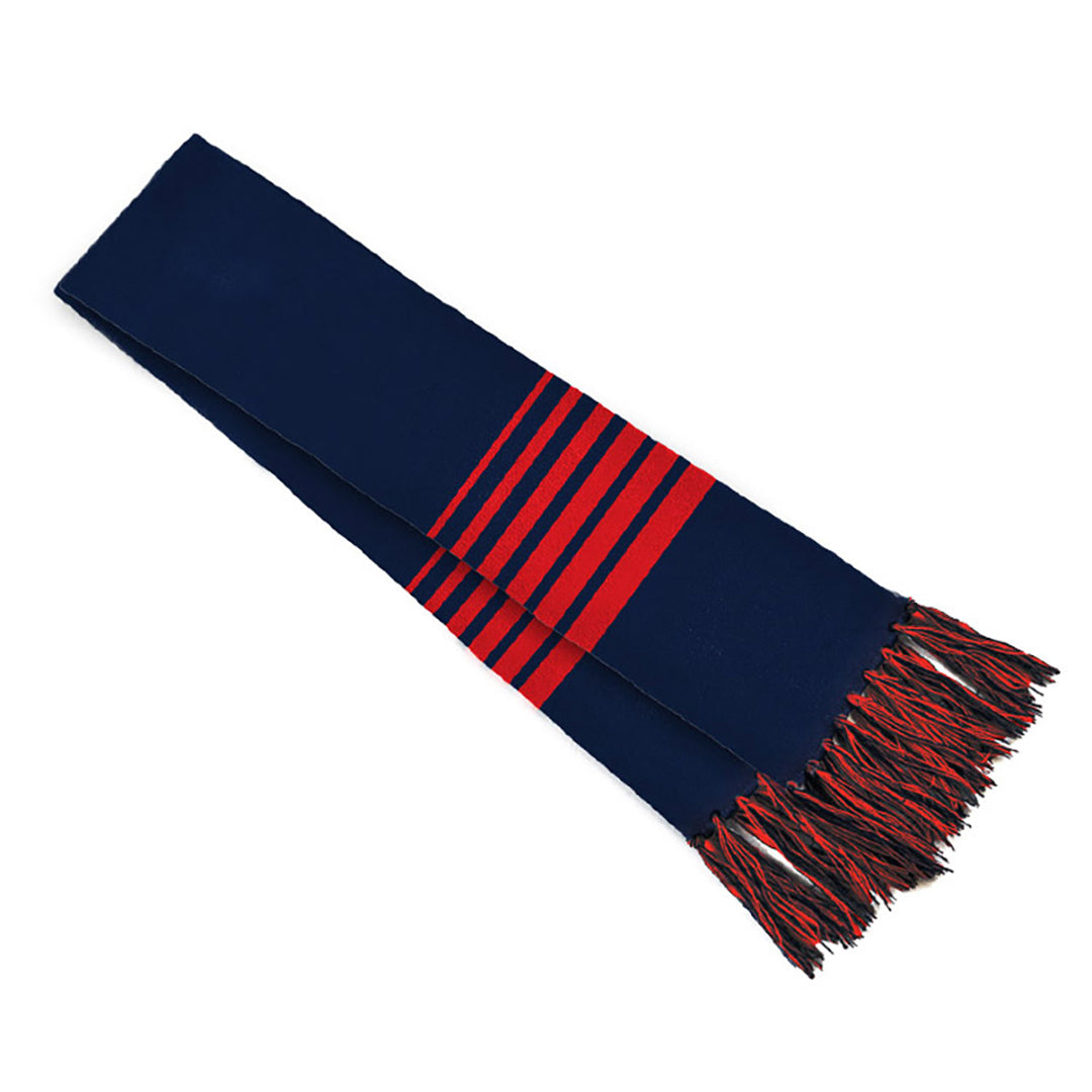 Grace Collection The Acrylic Scarf Navy/Red Scarves