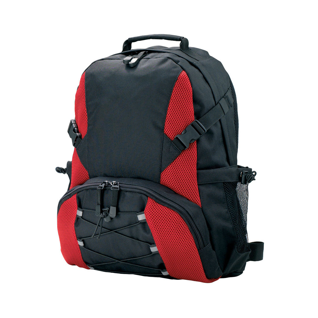 House of Uniforms The Outdoor Backpack Legend Black/Red