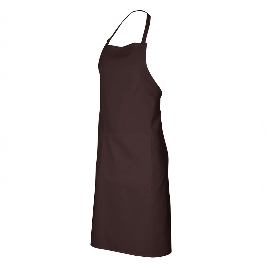House of Uniforms The Classic Bib Apron | Adults Biz Collection Chocolate