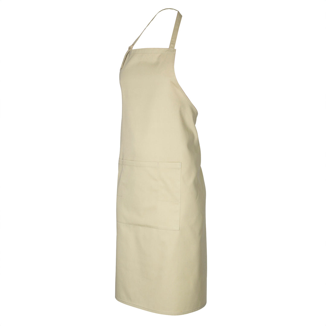 House of Uniforms The Classic Bib Apron | Adults Biz Collection Stone