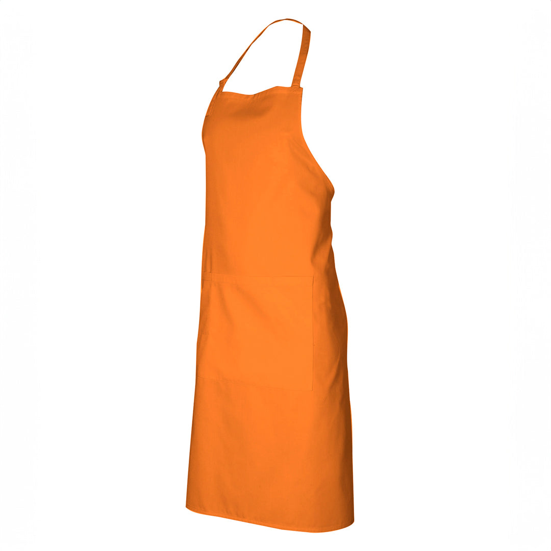 House of Uniforms The Classic Bib Apron | Adults Biz Collection Orange