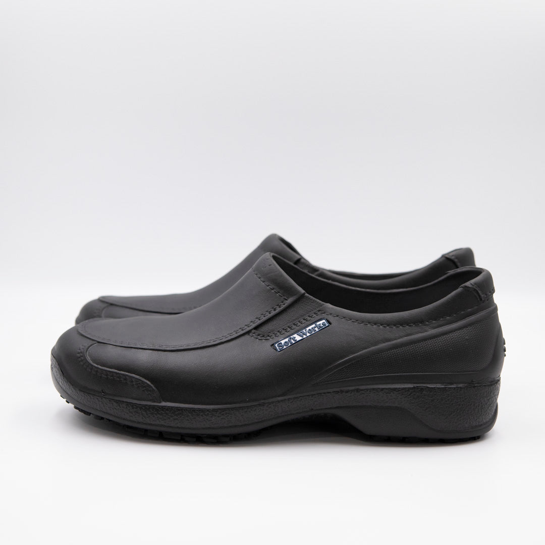 House of Uniforms The Non Slip Work Shoe Soft Works Black