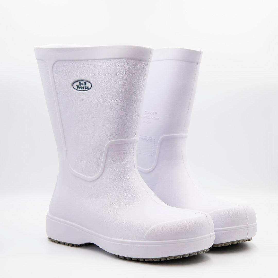 House of Uniforms The Long Barrel Safety Boot Soft Works White