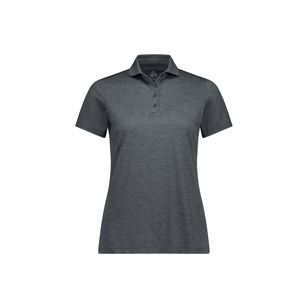 Biz Collection The Phoenix Polo | Ladies | Short Sleeve Charcoal Marle Shirts & Tops