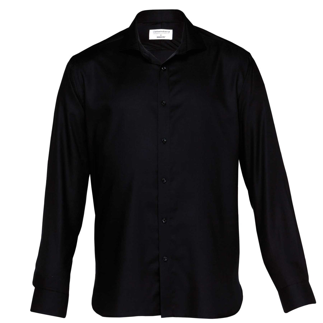 House of Uniforms The Tyler Shirt | Mens Barkers Black
