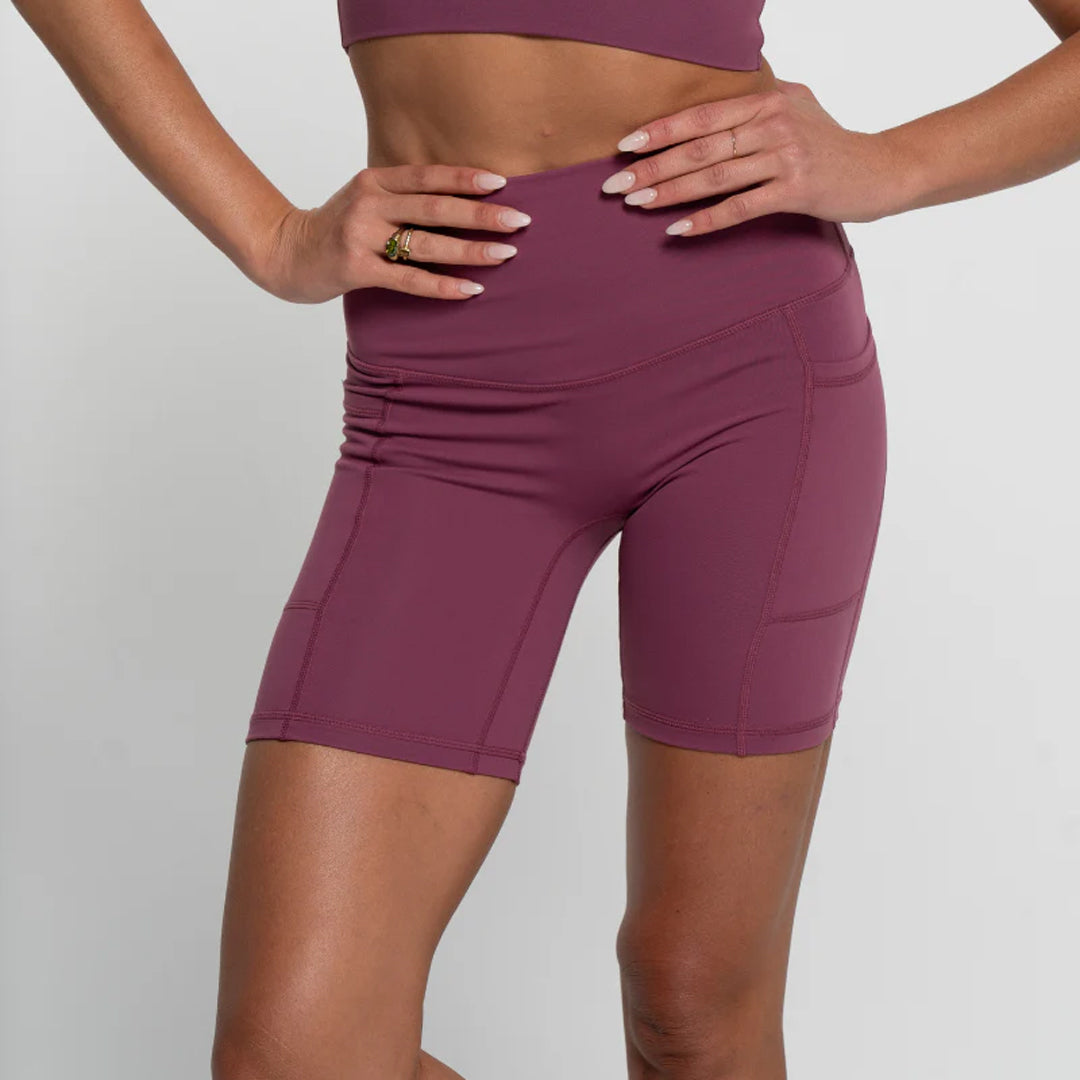 House of Uniforms The Bike Short 2.0 | Ladies Active Basics Merlot