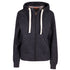 House of Uniforms The Brushed Heavy Fleece Zip Hoodie | Ladies Ramo Black Marle