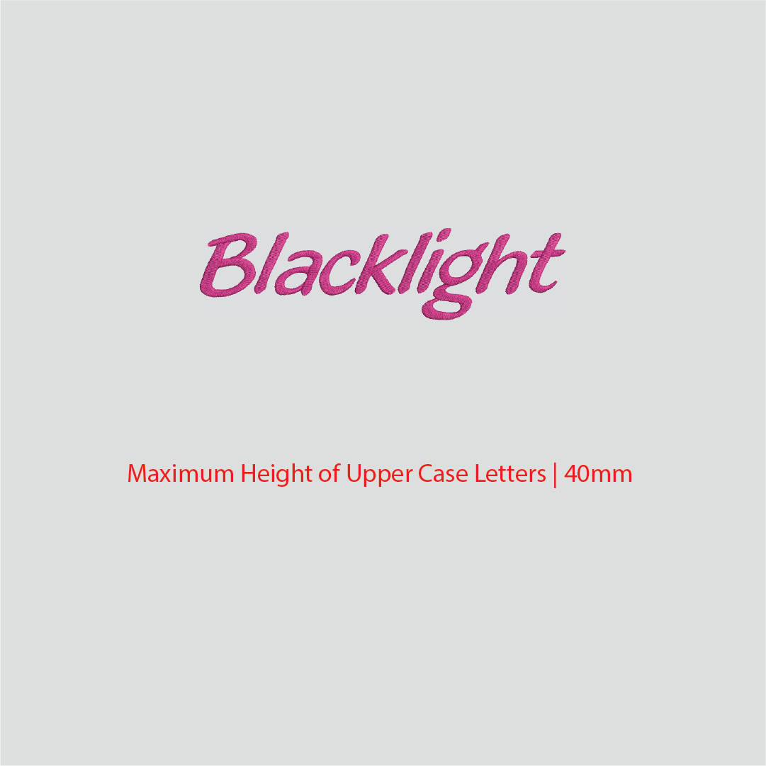 House of Uniforms Embroidery | Personal Names | Medium House of Uniforms Blacklight