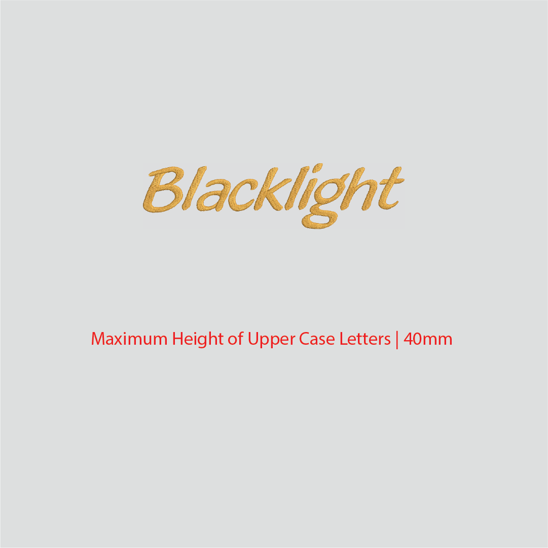 House of Uniforms Embroidery | Personal Names | Medium House of Uniforms Blacklight