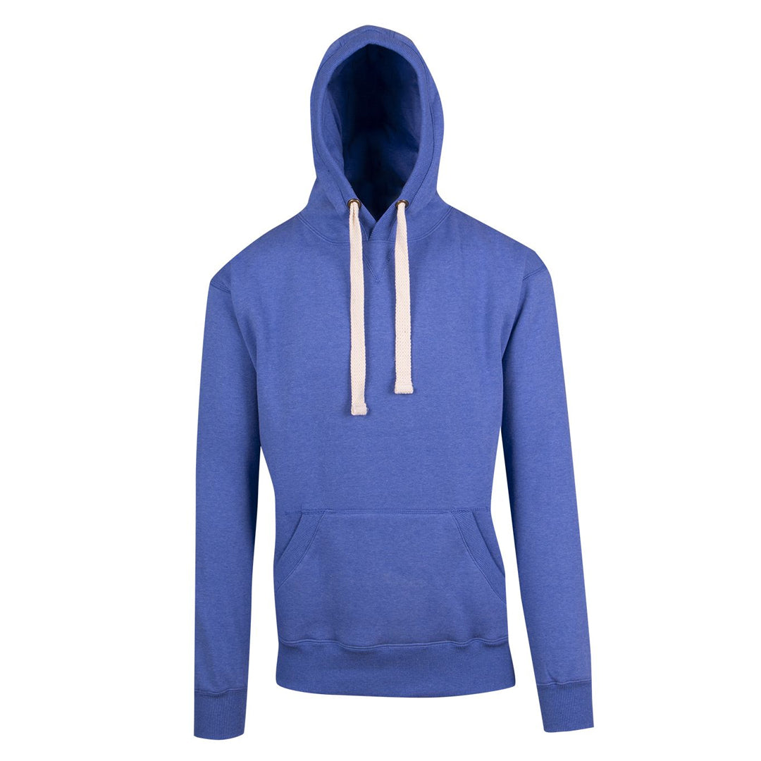 House of Uniforms The Brushed Heavy Fleece Pull On Hoodie | Mens Ramo Blue Marle