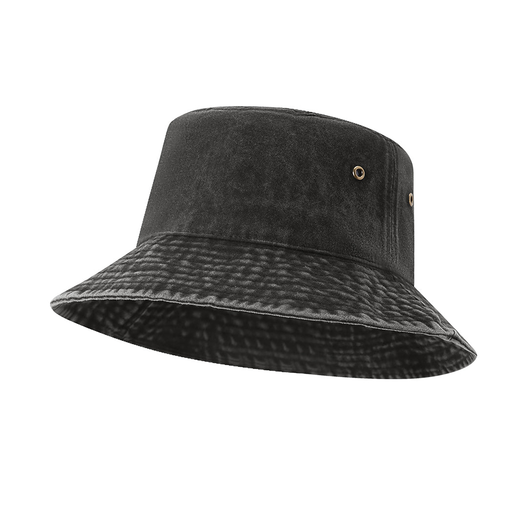 House of Uniforms The Cotton Drill Washed Bucket Hat Ramo Black