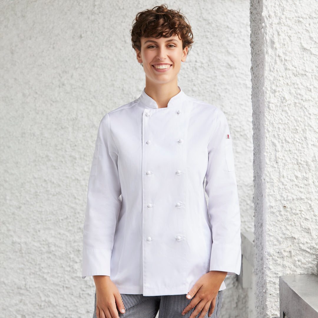 House of Uniforms The Al Dente Chefs Jacket | Long Sleeve | Ladies Yes! Chef 