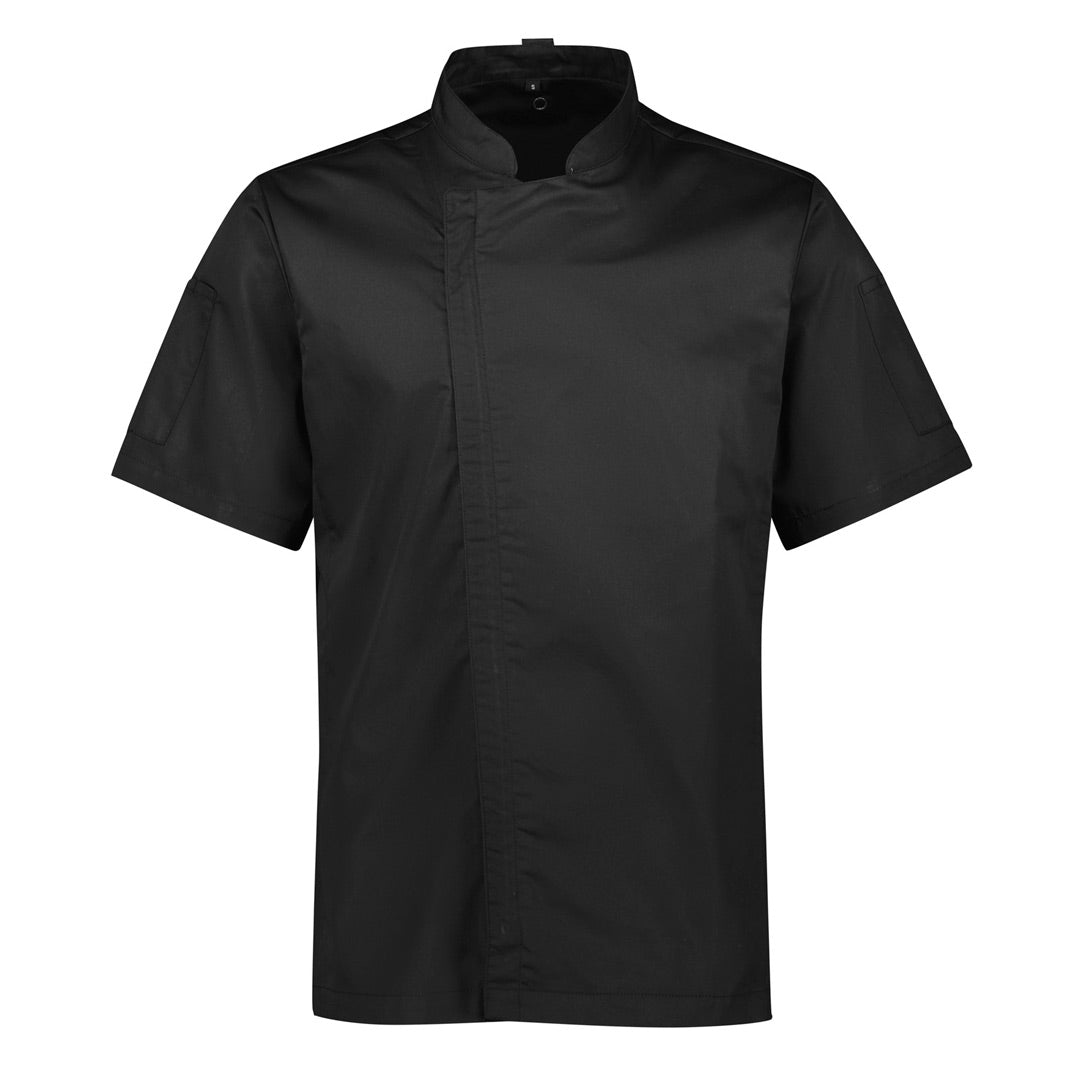 House of Uniforms The Alfresco Chefs Jacket | Mens Yes! Chef Black
