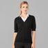 Biz Care The Zip Front Cardigan | Short Sleeve | Ladies Shirts & Tops