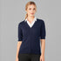 Biz Care The Zip Front Cardigan | Short Sleeve | Ladies Shirts & Tops
