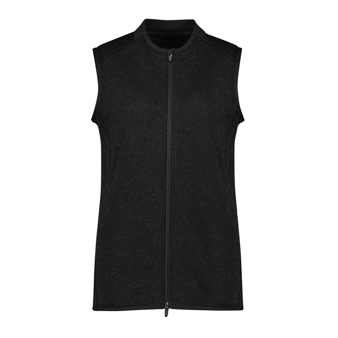 House of Uniforms The Nova Knit Vest | Ladies Biz Care Black Marle