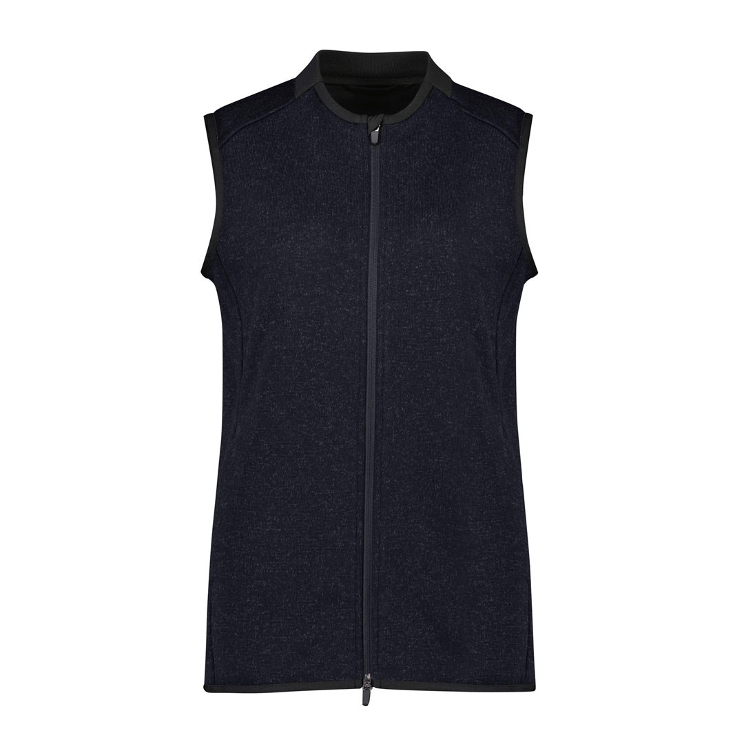 House of Uniforms The Nova Knit Vest | Ladies Biz Care Navy Marle