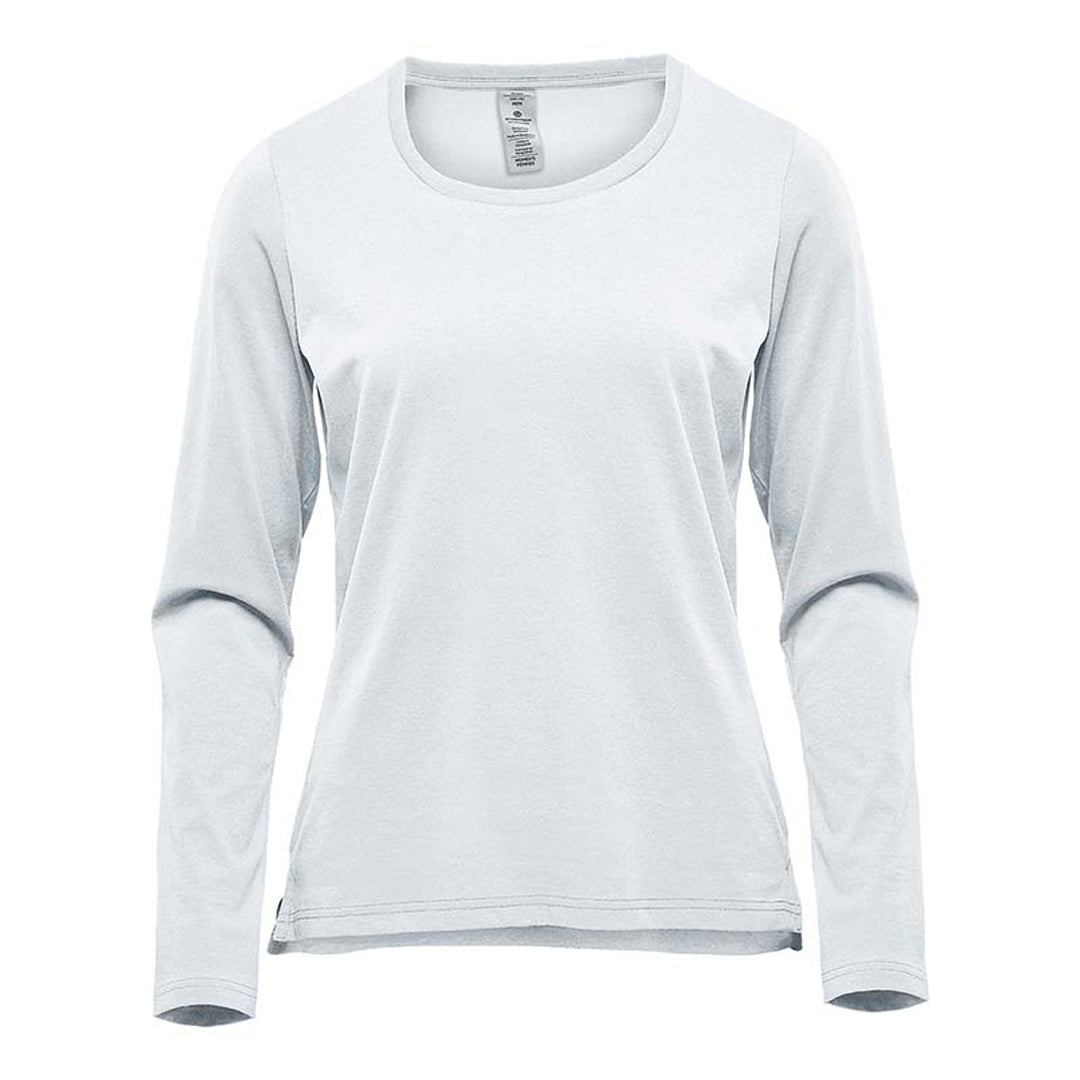 House of Uniforms The Equinox Tee | Long Sleeve | Ladies Stormtech White