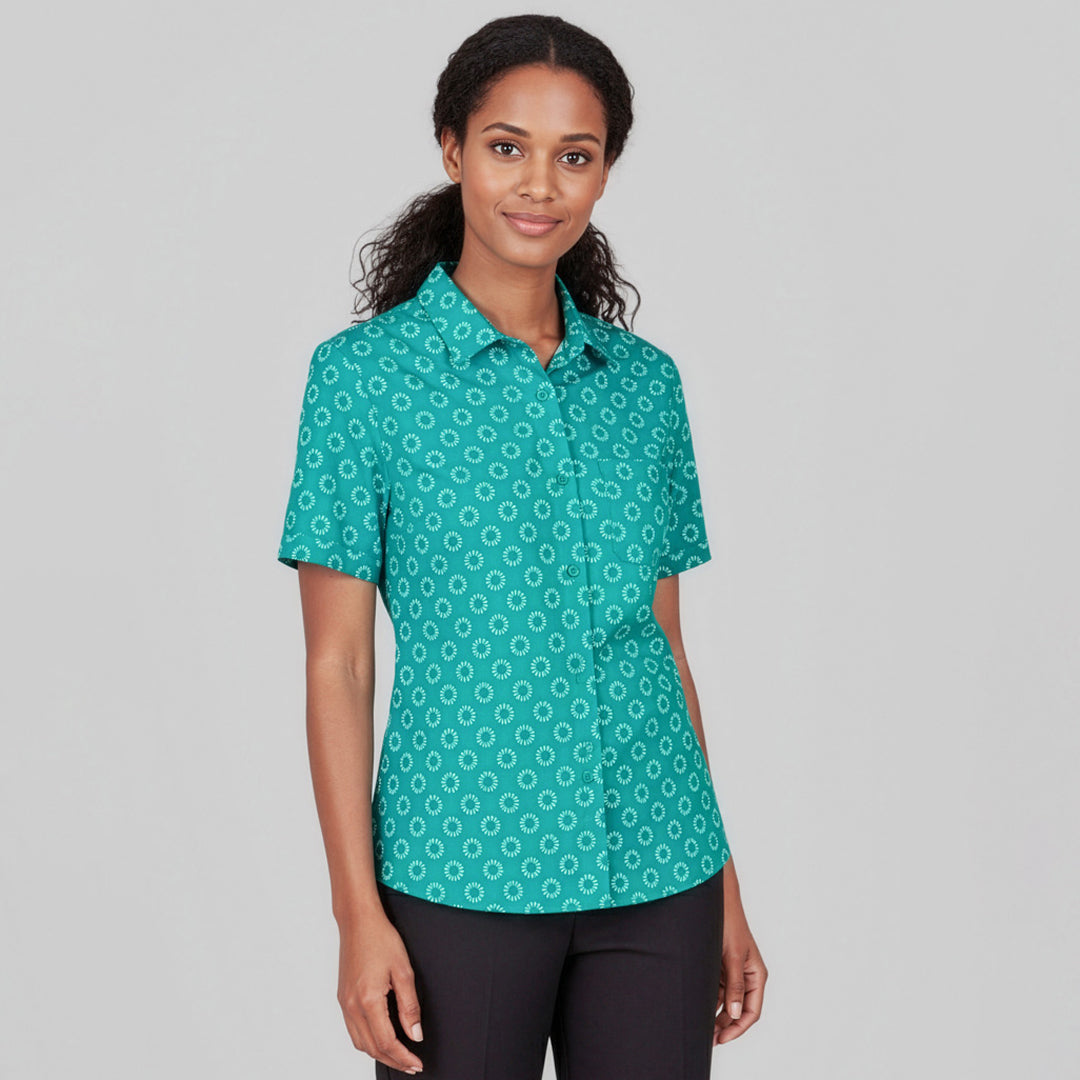 Biz Care The Daisy Shirt | Ladies | Short Sleeve Shirts & Tops