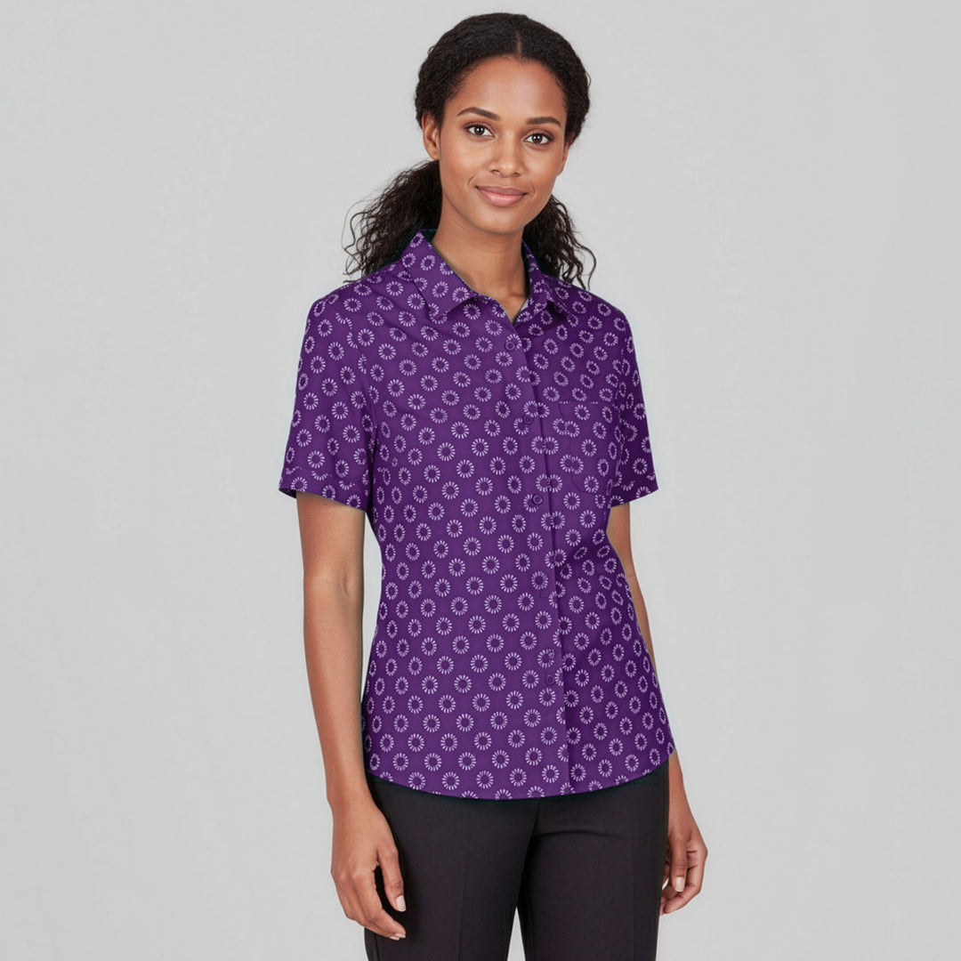 Biz Care The Daisy Shirt | Ladies | Short Sleeve Shirts & Tops