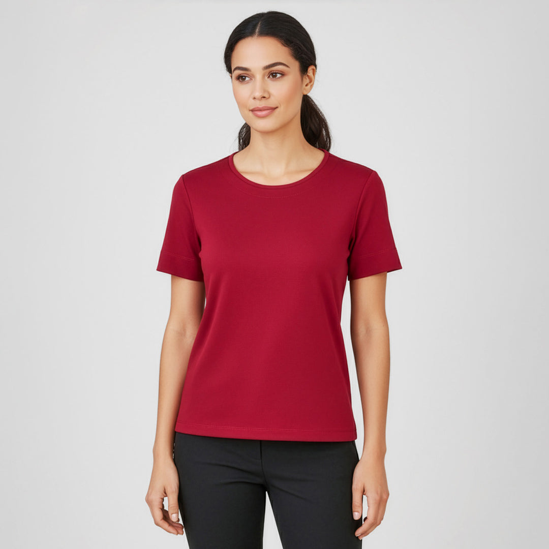 Biz Care The Marley Jersey Top | Ladies | Short Sleeve Shirts & Tops