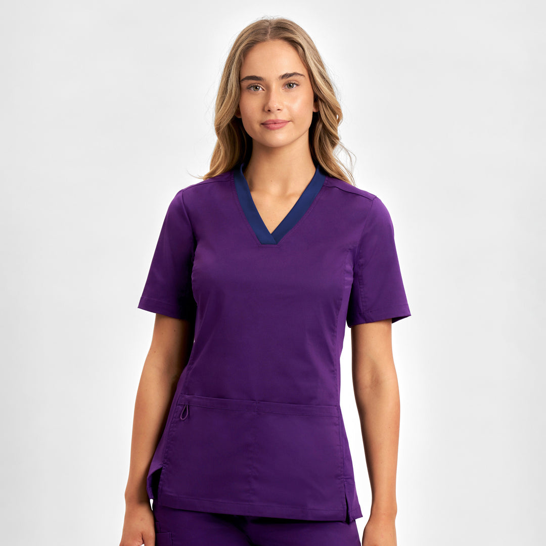 Biz Care The Riley V Neck Scrub Top | Ladies Scrubs