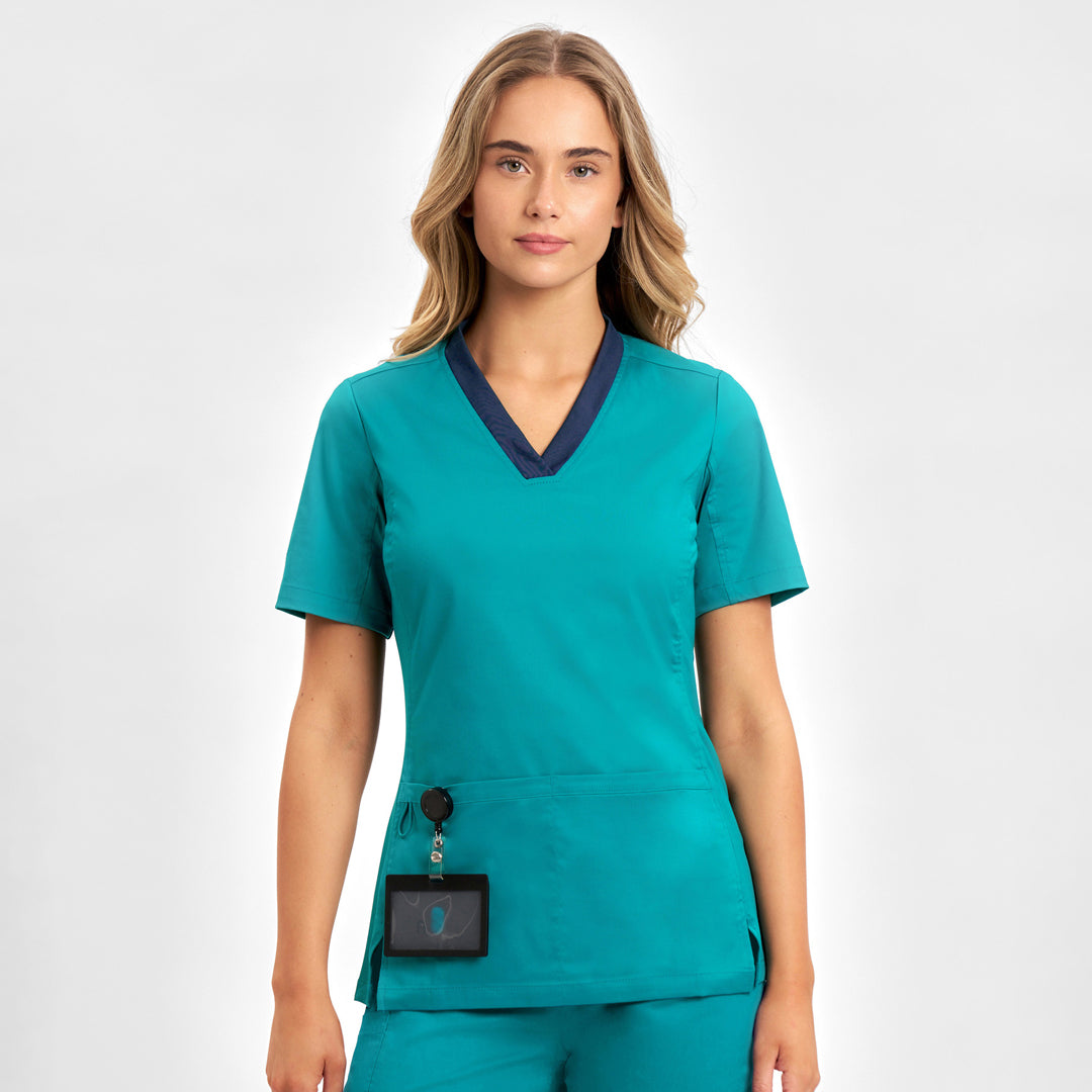 Biz Care The Riley V Neck Scrub Top | Ladies Scrubs