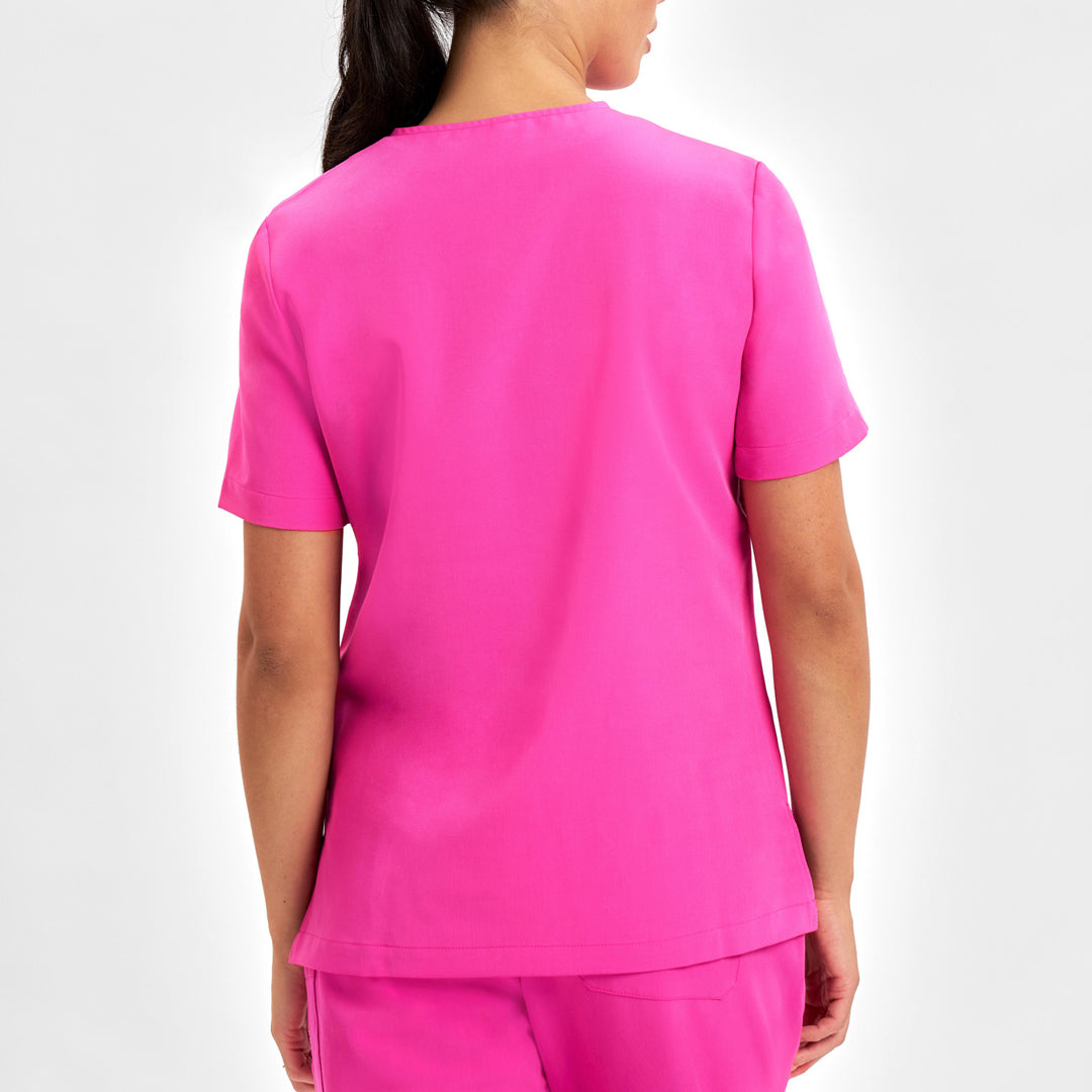 Biz Care The Pink V Neck Scrub Top | Ladies Scrubs