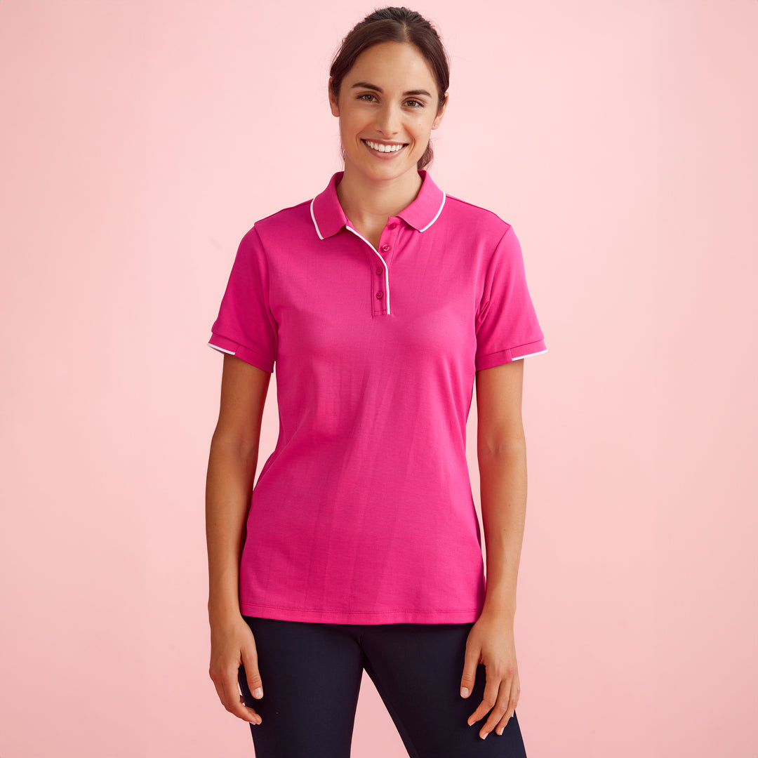 House of Uniforms The Pink Polo Top | Ladies Biz Care 