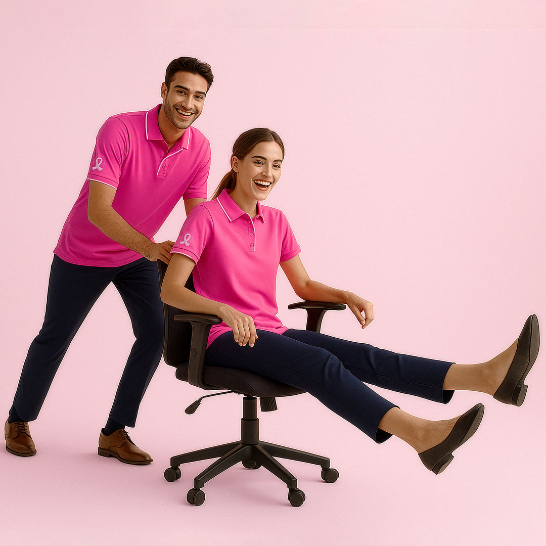 Biz Care The Pink Polo Top | Ladies Shirts & Tops
