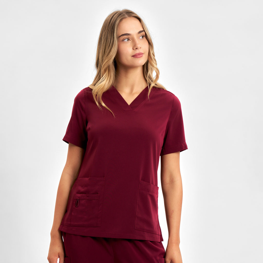 Biz Care The Avery V Neck Scrub Top | Ladies Scrubs