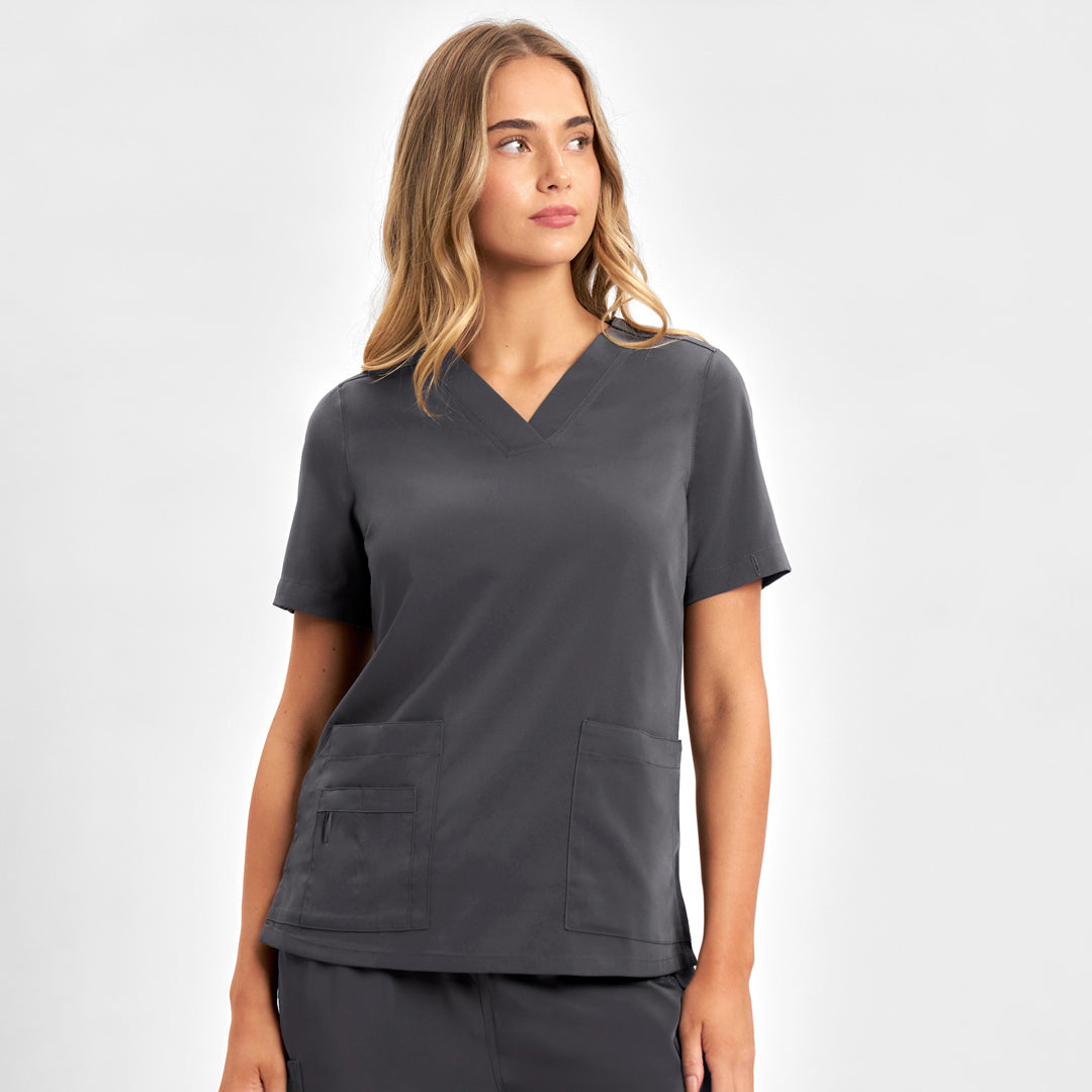 Biz Care The Avery V Neck Scrub Top | Ladies Scrubs
