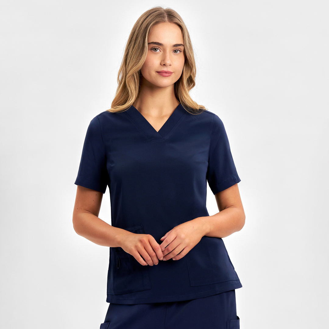Biz Care The Avery V Neck Scrub Top | Ladies Scrubs