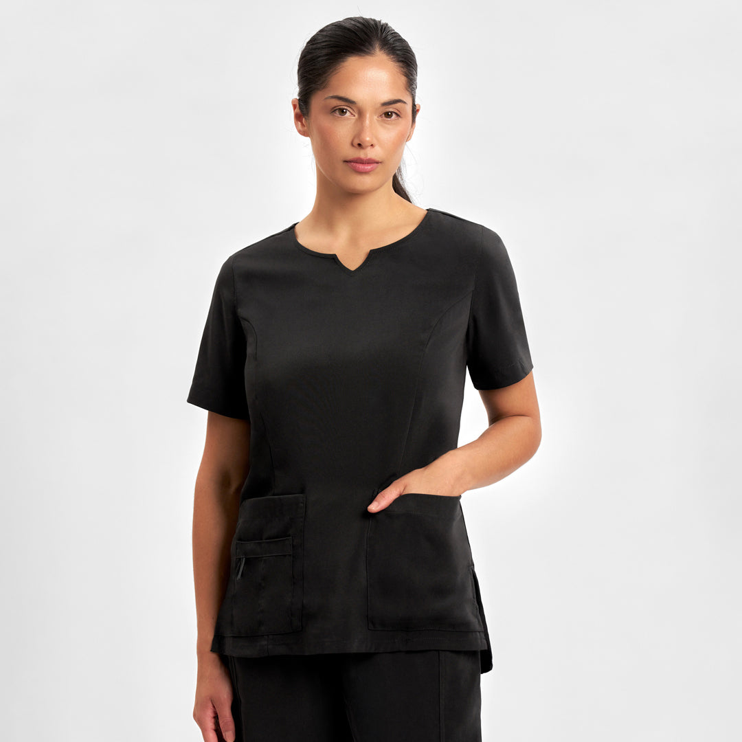 Biz Care The Avery Round Neck Scrub Top | Ladies Scrubs