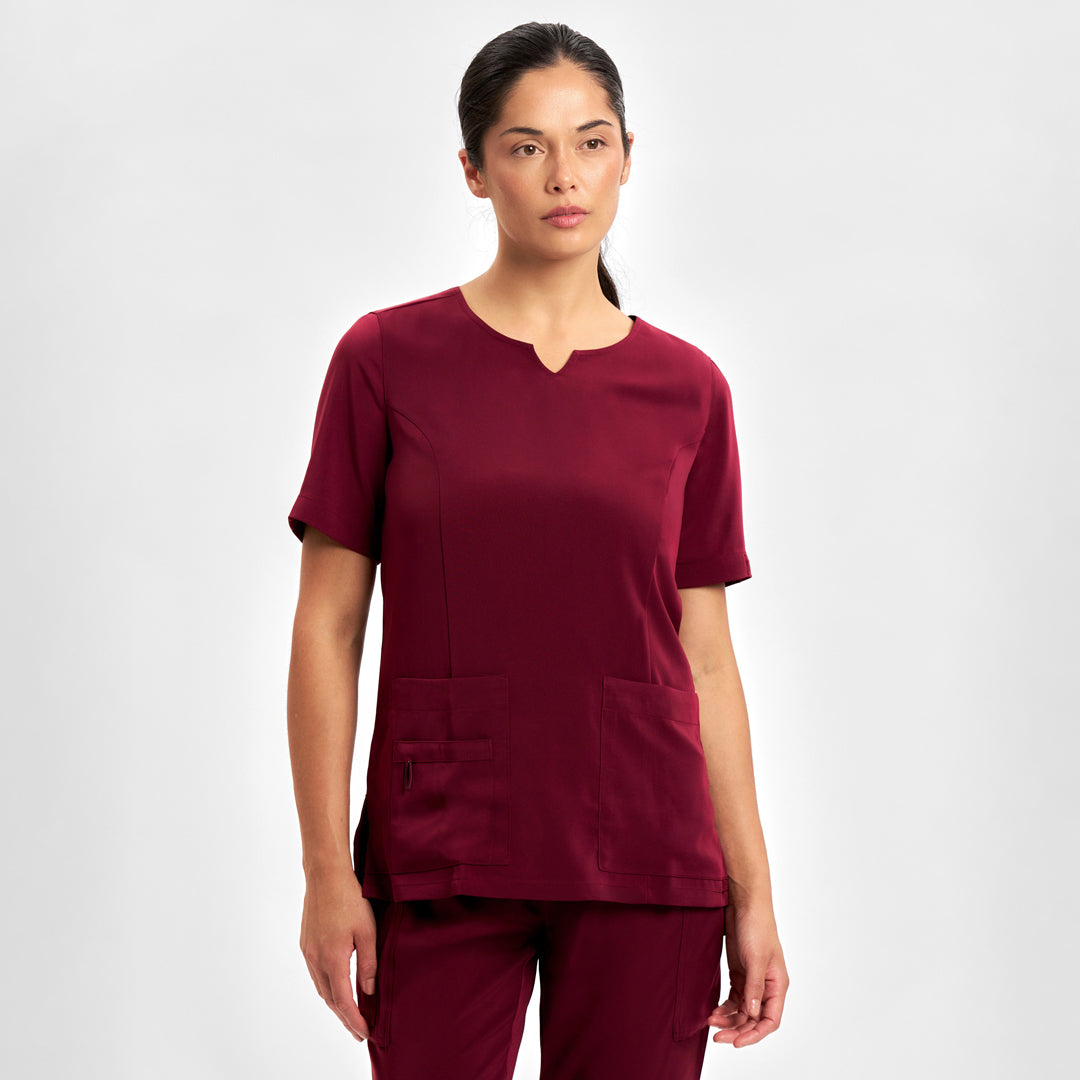 Biz Care The Avery Round Neck Scrub Top | Ladies Scrubs