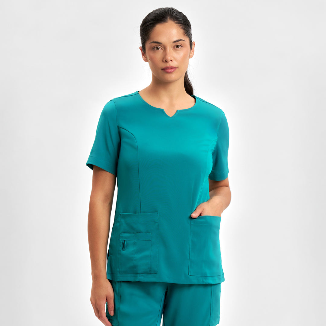 Biz Care The Avery Round Neck Scrub Top | Ladies Scrubs