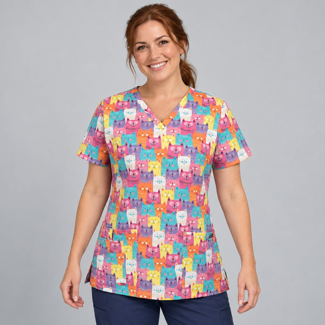 Jbs Wear The JB's Printed Scrub Top | Ladies Scrubs