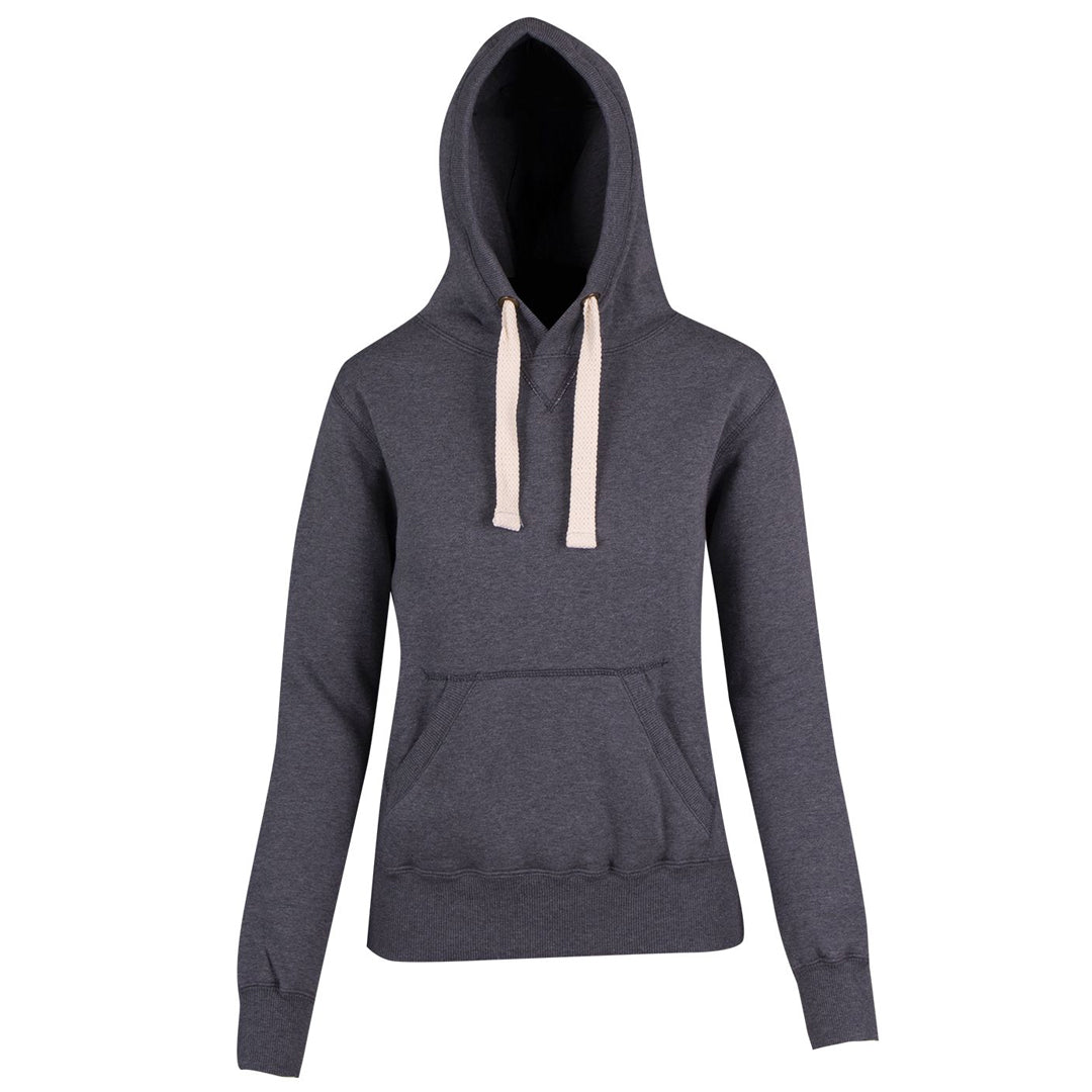 House of Uniforms The Brushed Heavy Fleece Pull On Hoodie | Ladies Ramo Charcoal Marle