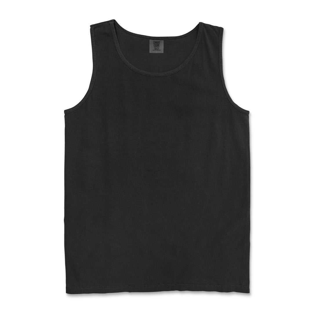 House of Uniforms The Comfort Colors Tank | Mens Comfort Colors Black