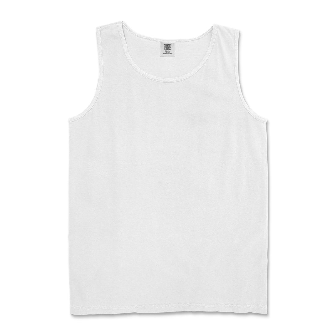 House of Uniforms The Comfort Colors Tank | Mens Comfort Colors White